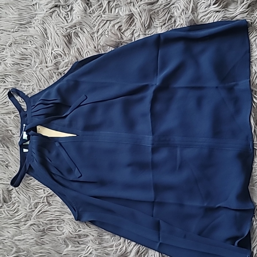 Halter Top Navy Blue